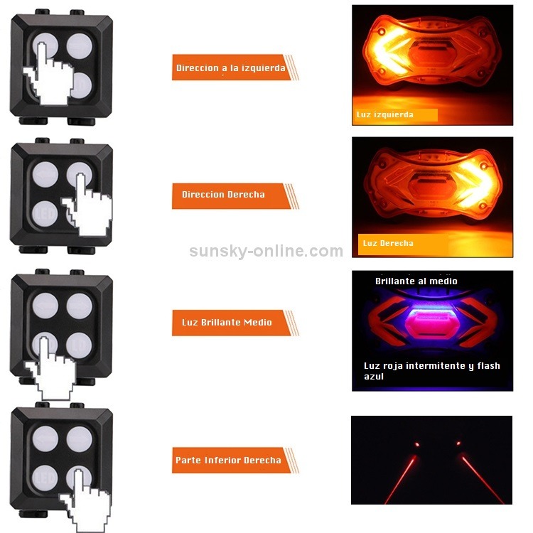 Miniatura 3 de Luz Stop De Bicicleta Con Direccional